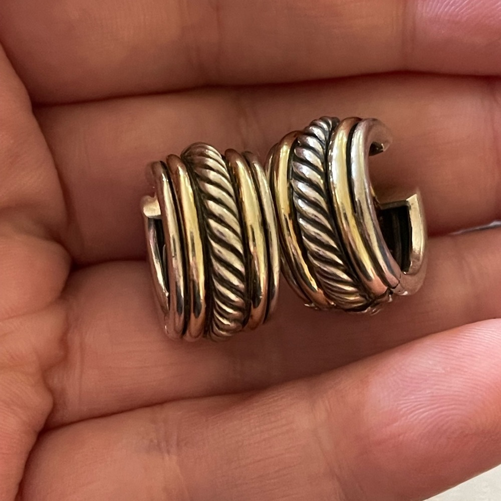 David Yurman hoop earrings